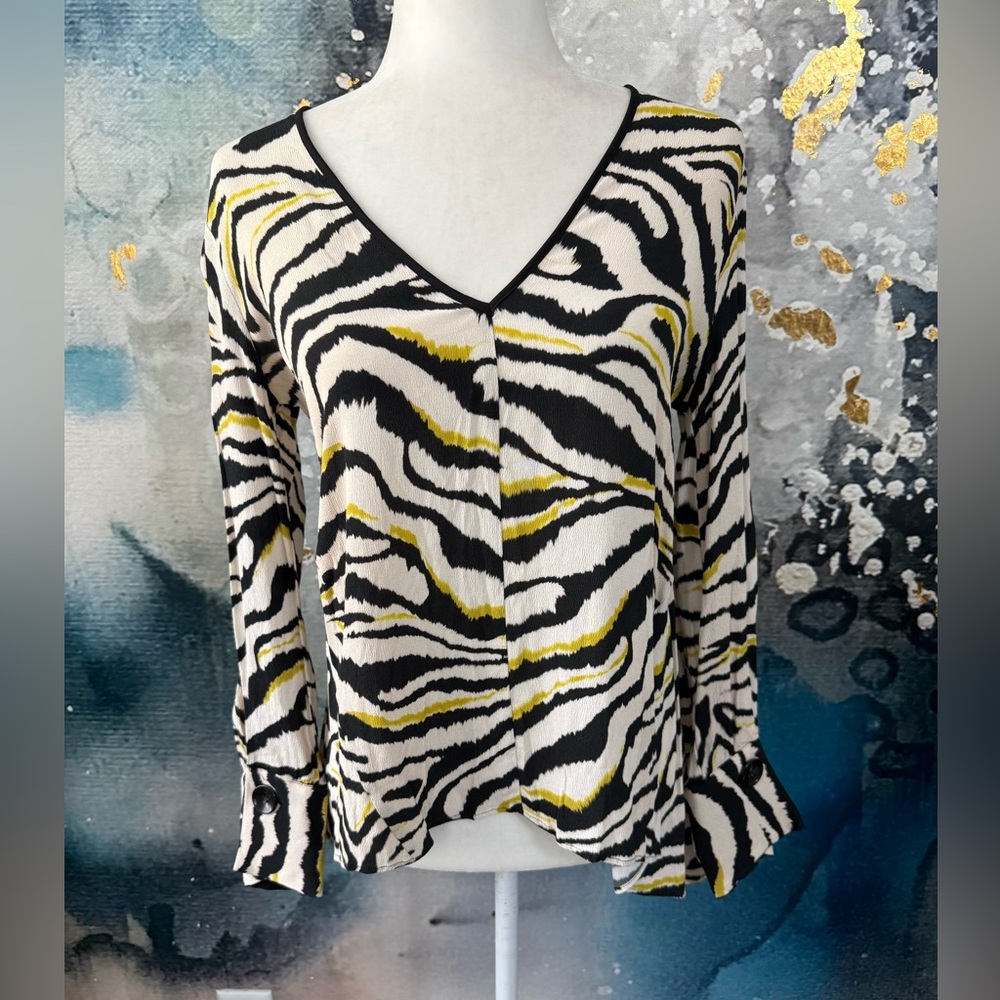 Zara Basic | Zebra Blouse